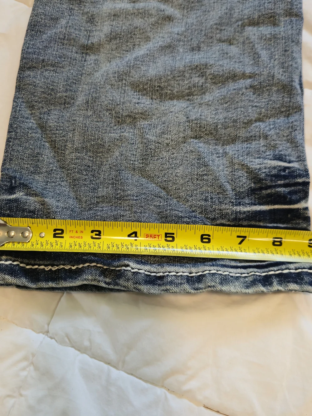 Men`s True Luck Relaxed Bootcut Classic Stretch Denim Jeans Size 36x32 0890